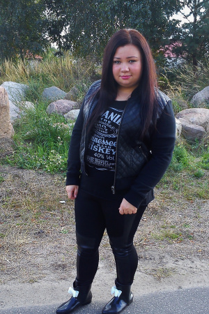 jacket, outerwear, jeans, denim, standing