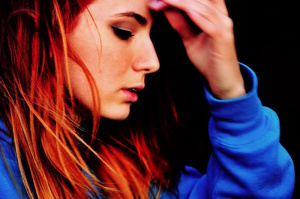 mouth, hair, hand