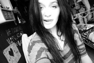 hair, smile, monochrome