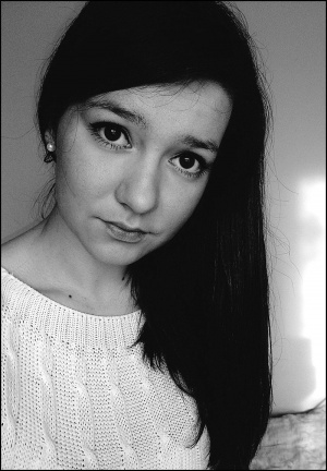 monochrome, hat