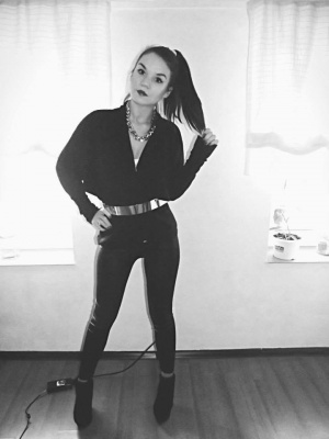standing, monochrome