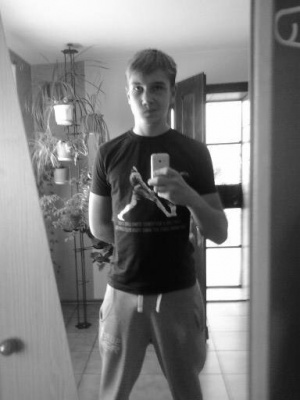 standing, monochrome