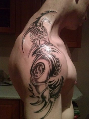 muscle, tattoo