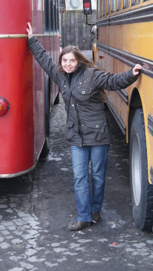 jacket, jeans, vehicle, wheel, tire