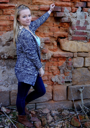 outerwear, dress, wall, brick