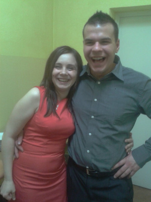 fun, smile, muscle, standing, dress