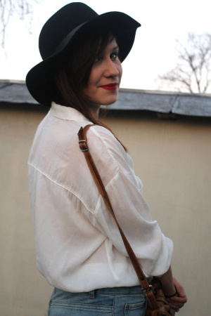 jacket, outerwear, jeans, denim, hat