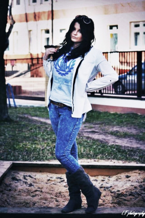 jacket, outerwear, textile, jeans, denim, cool, standing