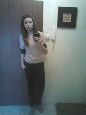selfie, standing