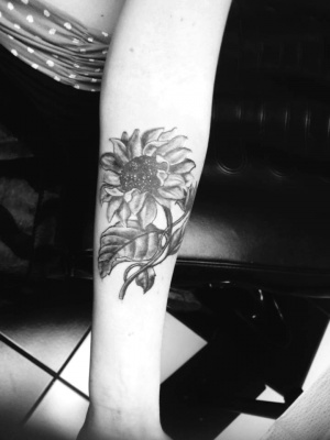 monochrome, tattoo