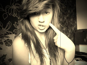 hair, smile, cool, monochrome