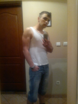jeans, muscle, standing