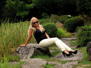 sitting, leisure, model