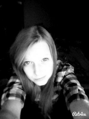 smile, monochrome
