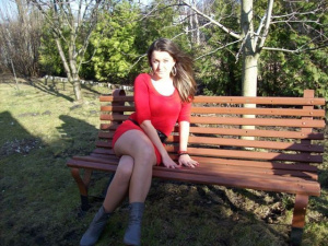 sitting, leisure, bench