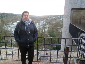 jacket, outerwear, jeans, standing, metal
