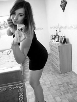 selfie, monochrome