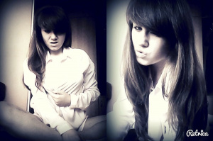 hair, monochrome, bangs