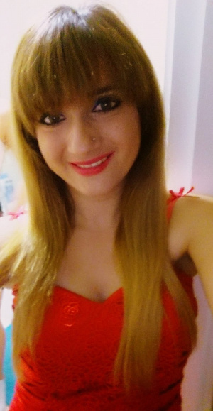 hair, selfie, smile, bangs