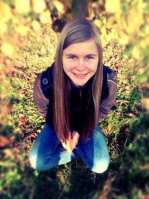 hair, jeans, smile