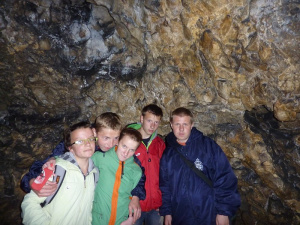 jacket, outerwear, fun, smile, leisure, cave, caving