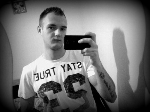 hand, selfie, fun, cool, muscle, monochrome