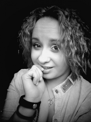 skin, hand, smile, monochrome