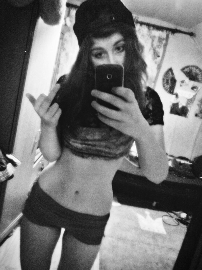 selfie, monochrome