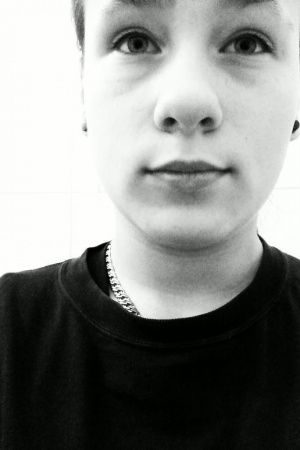 mouth, selfie, smile, monochrome