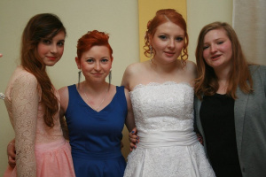 fun, smile, person, dress, event, gown, bride