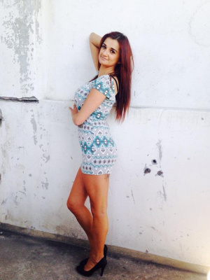 hair, model, dress, shorts