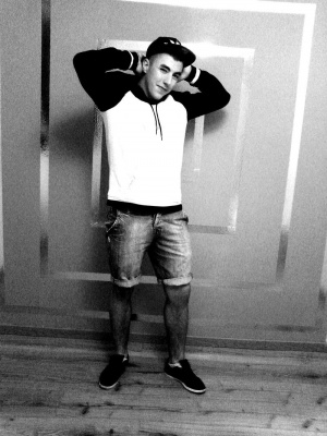 jeans, standing, monochrome