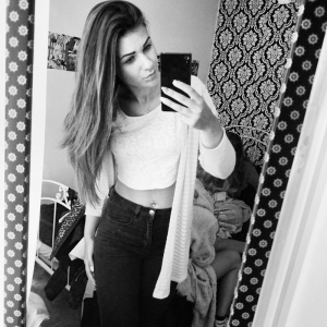 selfie, monochrome