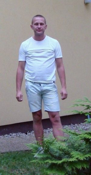 standing, shorts