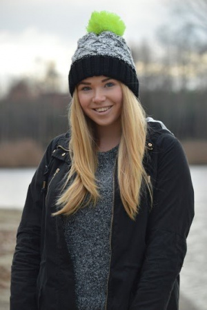jacket, outerwear, textile, smile, cap, beanie