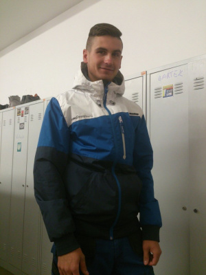jacket, outerwear, standing