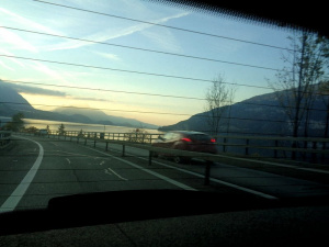 sky, road