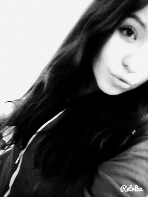 hair, smile, monochrome