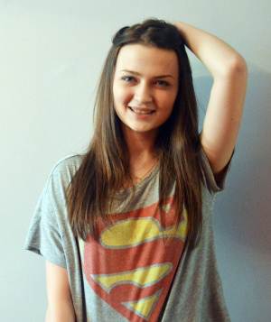 hair, skin, smile