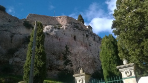 mountain, castle