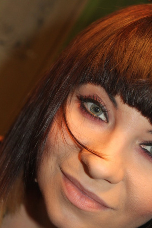 mouth, eyelash, hair, skin, smile, bangs