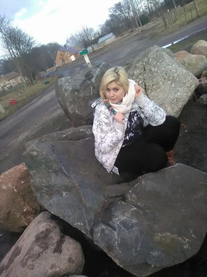 sitting, rock