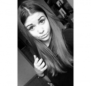 hair, hand, monochrome