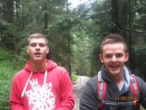 jacket, outerwear, smile, leisure, forest, jungle