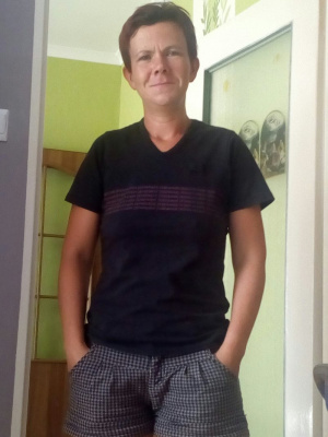 muscle, standing, shorts, pattern