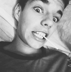 mouth, smile, monochrome