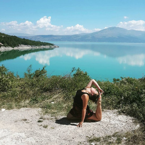 sitting, leisure, vacation, mountain, lake