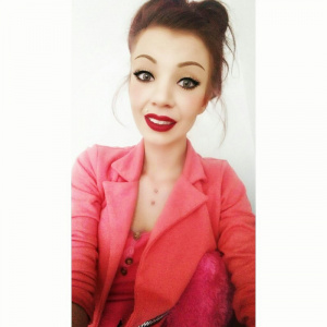 eyelash, skin, jacket, outerwear, lipstick