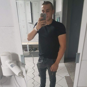 jeans, muscle, standing
