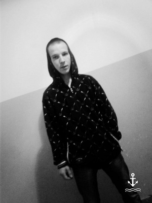 outerwear, standing, monochrome